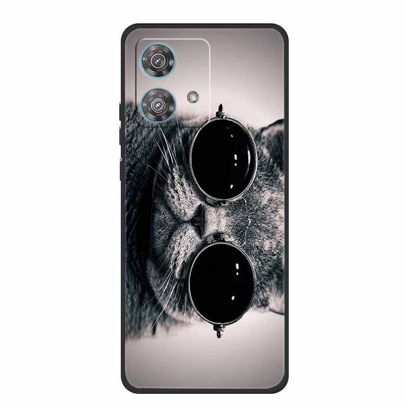 For Motorola Edge 40 Neo Case Animals TPU Soft Silicone Phone Cover for Moto Edge 40 Neo 5G Edge40 Neo Shockproof Wolf Fundas
