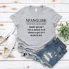 SPANGLISH Definition T-shirt Latina Shirts Spanish Teacher Gifts Mexican T-Shirt Short Sleeve Women Graphic T Shirts Streetwear