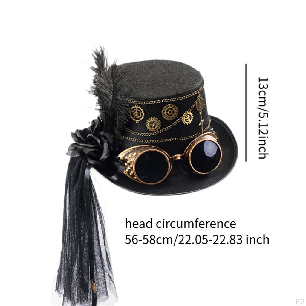 Steampunk Top Hat Creative Cosplay Headgear for Party Supplies Stage Performance