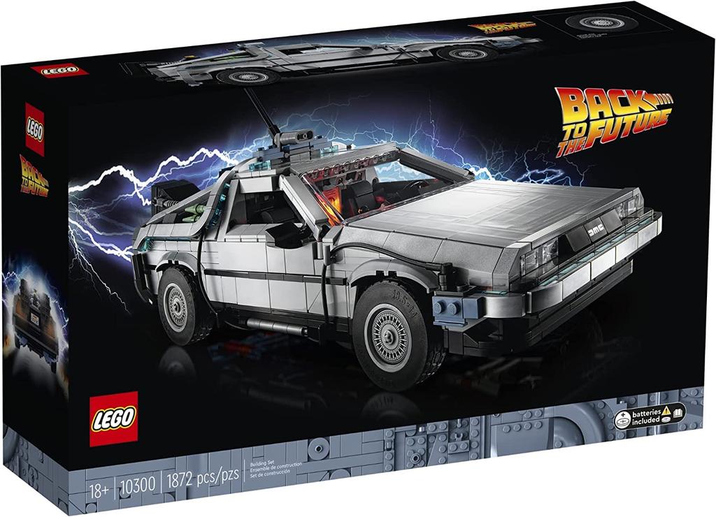 LEGO 10300 Back To The Future Time Building 1 of 3 Versions of The Car Machine, time-Traveling (1872 Pieces)
