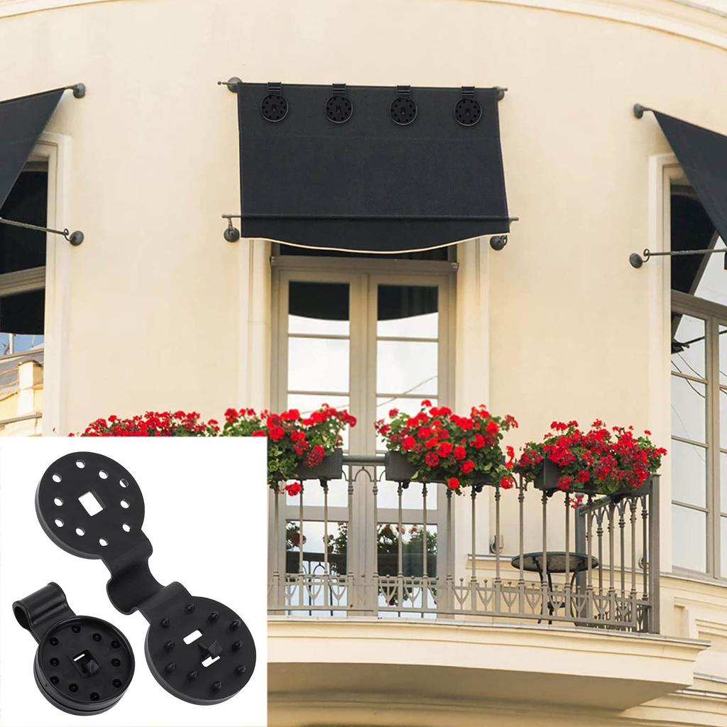 20/50/100PCS Round Plastic Sunshade Clips Shade Cloth Clips Shade Netting Black Clips Reusable Tent Clips Accessory