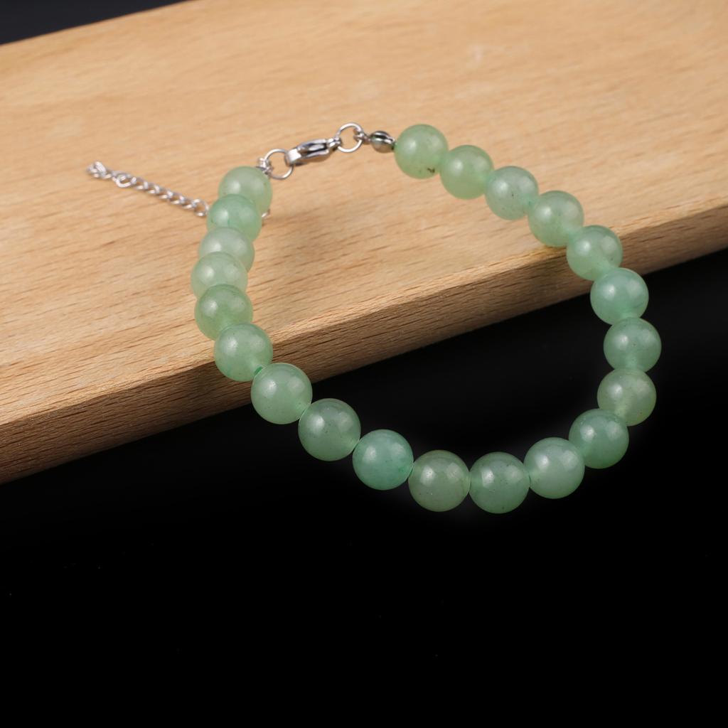 Γυναικείο Βραχιόλι Φυσική Πέτρα Χάντρες Μάτι της Γάτας 8X8 MM Γούρια Για Γυναίκες Ρομαντικό Δώρο Γενεθλίων