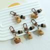 Cute Capybara 3D Keychain Cartoon Resin Animal Keyring Bag Pendant Fashion Accessory for Backpack and Phone Decoration