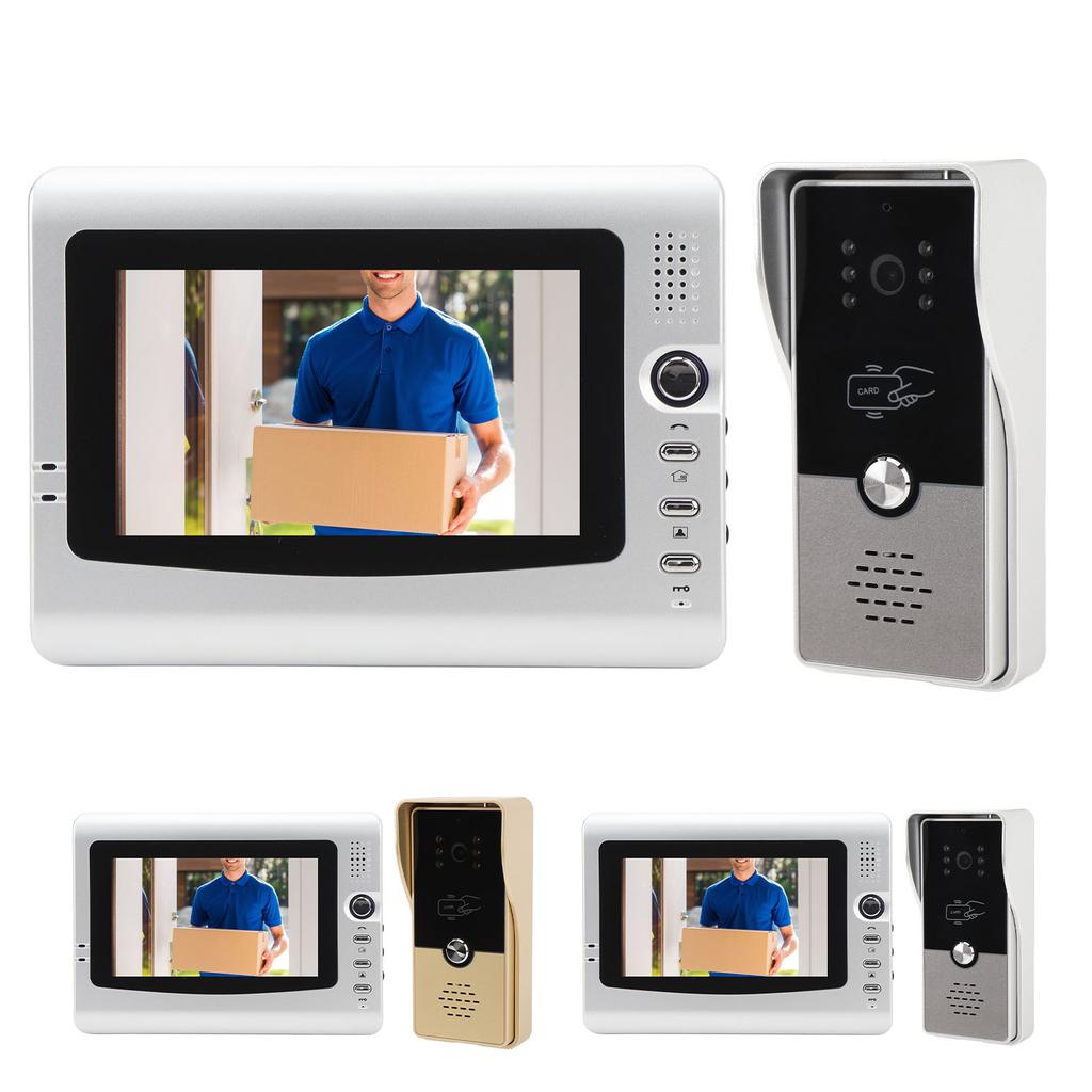 Sistem Interfon Video cu Fir 7 Inch Sonerie Video Sistem Telefon de Ușă Kituri Cameră HD pentru Vilă Casă