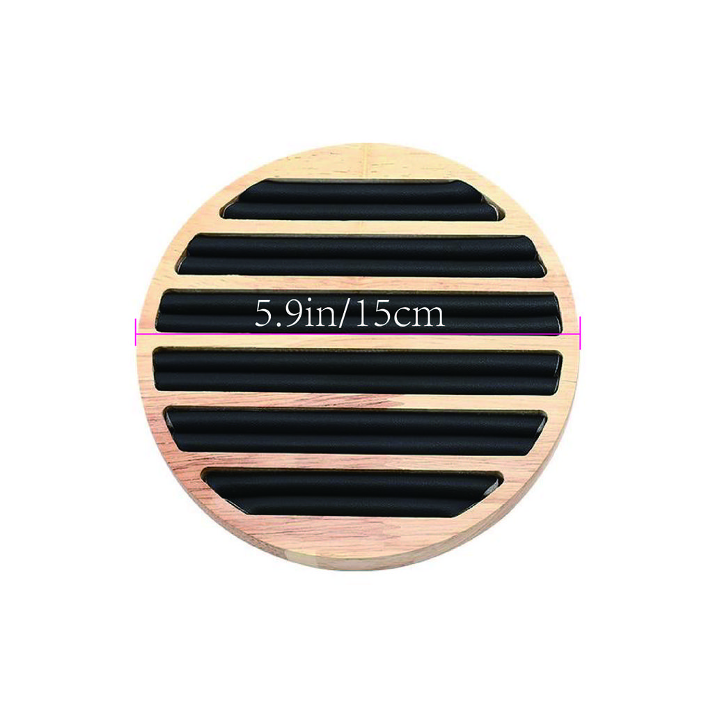 1pc, Ring Earrings Wooden Display Tray Jewelry 100 Ring Earrings Tray Display Tray Counter Storage, Size: Diameter: 5.9in