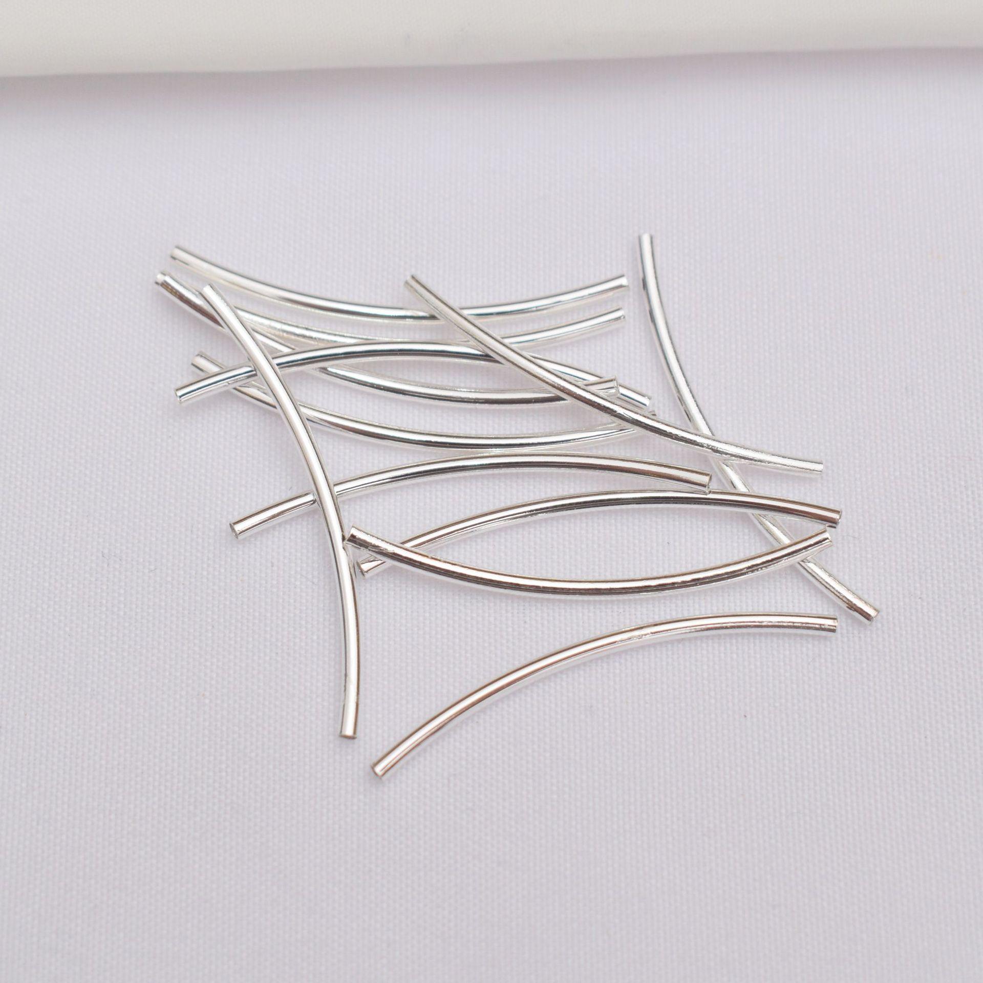 

50 шт. 14-каратного золота, глянцевый браслет-локоть, сохраняющий цвет, браслет, глянцевая круглая трубчатая втулка, материал для ювелирных аксессуаров M24 1.5*30mm