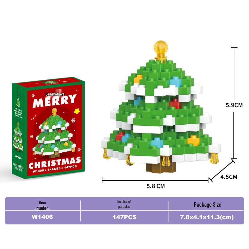 Santa Claus Micro Bricks Educational Toy - Compatible with LEGO, Building Blocks for Kids