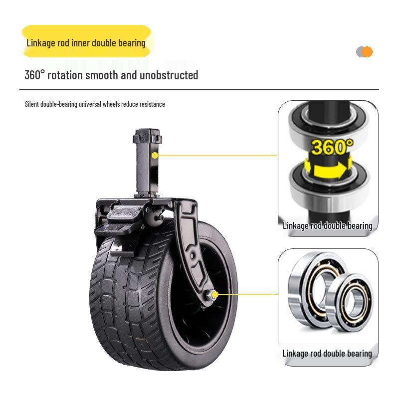 Portable Folding Camping Trolley for Outdoor and Grocery Use