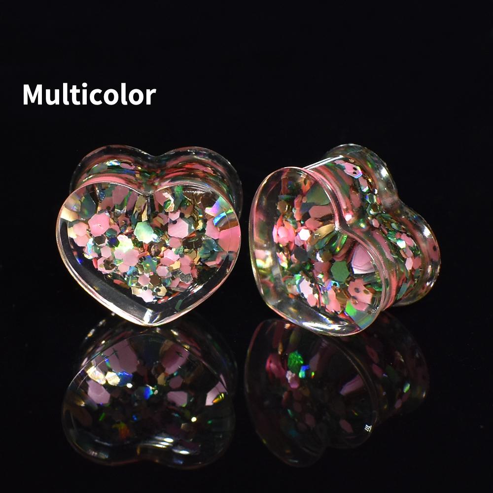 Jauges d'oreille à paillettes scintillantes de 6 à 30mm, bouchons tunnels, extenseurs, bijoux pour le corps