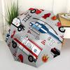 1pc Emergency Vehicles Pattern Automatic Open/Close Umbrella, Formal Events - Ideal Gift for Family or Friends, Outdoor Accessory yy251211168