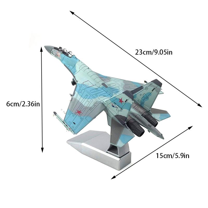 Diecast Metal Alloy 1/100 Scale  Su-35 Fighter Airplane Aircraft Replica Model Su-35 Plane Model Toy For Collection