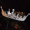 Round Bride Headwear Wedding Dress Hair Accessory  Queen Beauty Pageant Birthday Crown  High Appearance Level