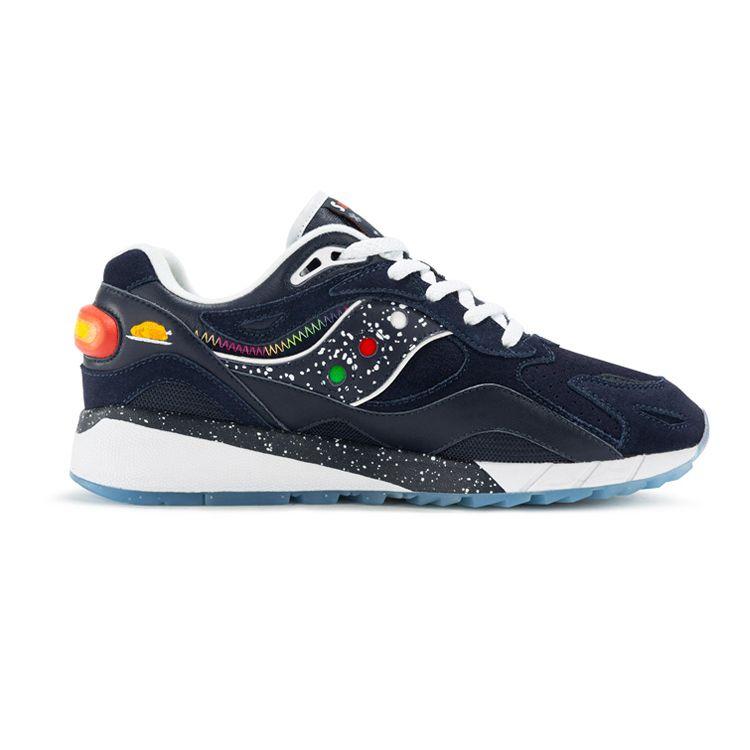 SAUCONY Shadow 6000 Winter Fairy Tale Retro Casual Suede Cushioning Non-Slip Waterproof Low-Top Running Shoes Unisex Running Shoes Blue White S79032-1