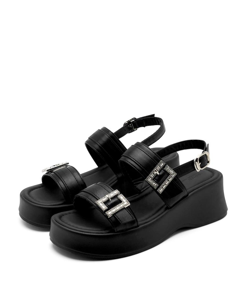Spur Dune Double Belted Sandal 6.5Cm Strap Sandals -Ws9051 (2Color)