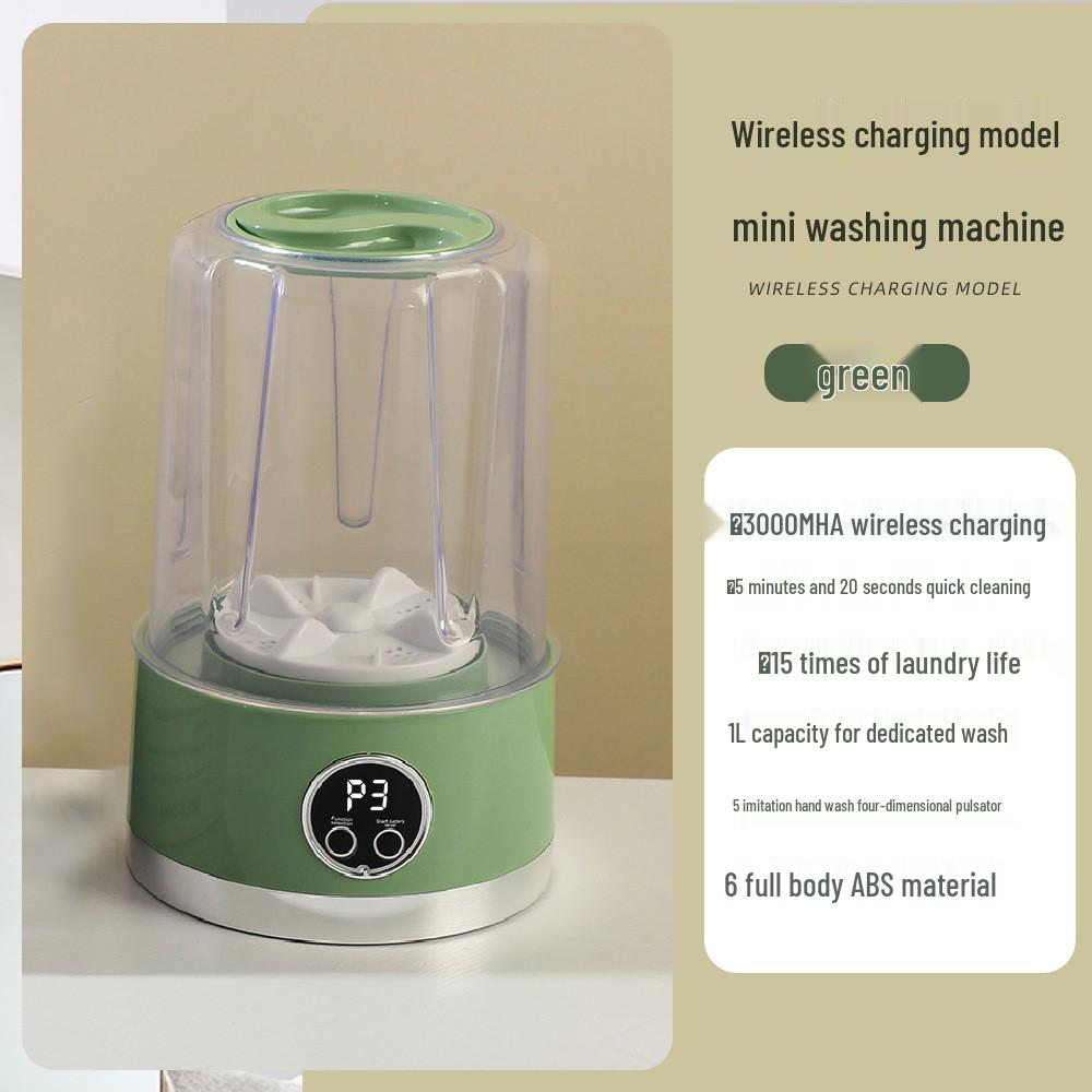 Compact Wireless Portable Sock Washing Machine: Mini Underwear Washer, No Installation Needed