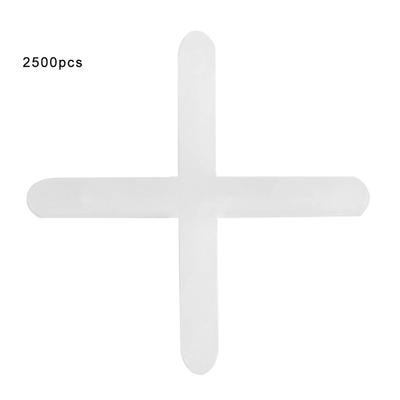 2500 Pezzi Distanziatori per Piastrelle in Ceramica e Plastica Idraulico Riutilizzabile Sistema di Livellamento 1mm1.5mm1mm