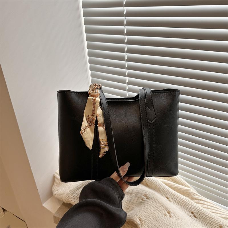 New trendy retro commute to work versatile shoulder bag high value tote bag college student class bag woman