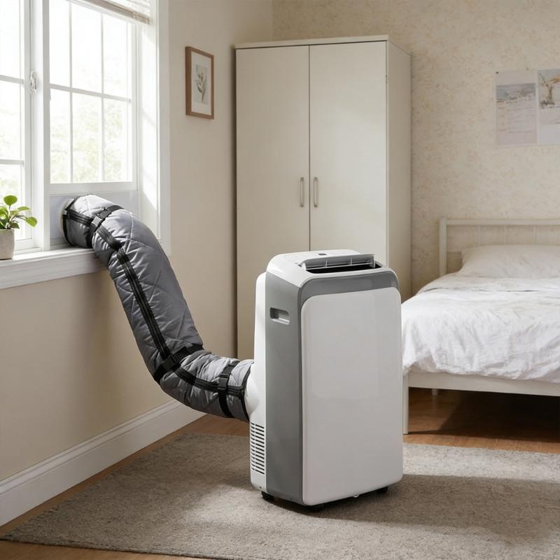 Strong Polyester Air Conditioner Pipe Cover 150cm Works With All 5in Portable Device Exhaust Pipes Includes Additional Fasteners
