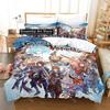 3D Print Granblue Fantasy Bedding Set Single Twin Full Queen King Size Bed Set Aldult Kid Bedroom Duvetcover Sets 3D Print Anime