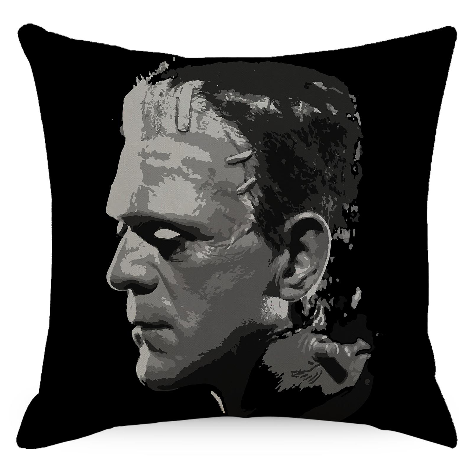 

Хэллоуин Наволочка Франкенштейн Готика День святого Валентина Льняная наволочка Праздничное украшение 45 * 45Cm without pillow core