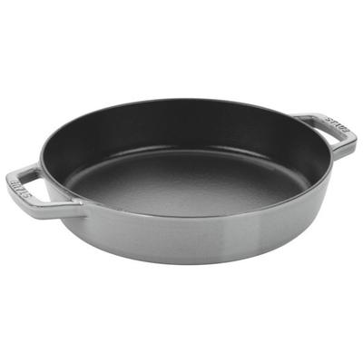 Pánev s dvěma uchy, šedá, 20 cm, litinová, smaltovaná, kompatibilní s indukční deskou [Oficiální japonský prodejce] 40511-660