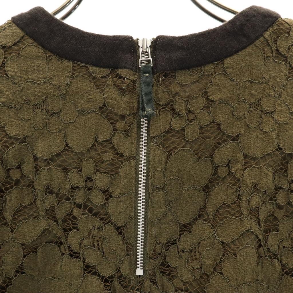 UNITED TOKYO made in Japan Lace Pattern Short sleeve blouse 1 olive Women Used