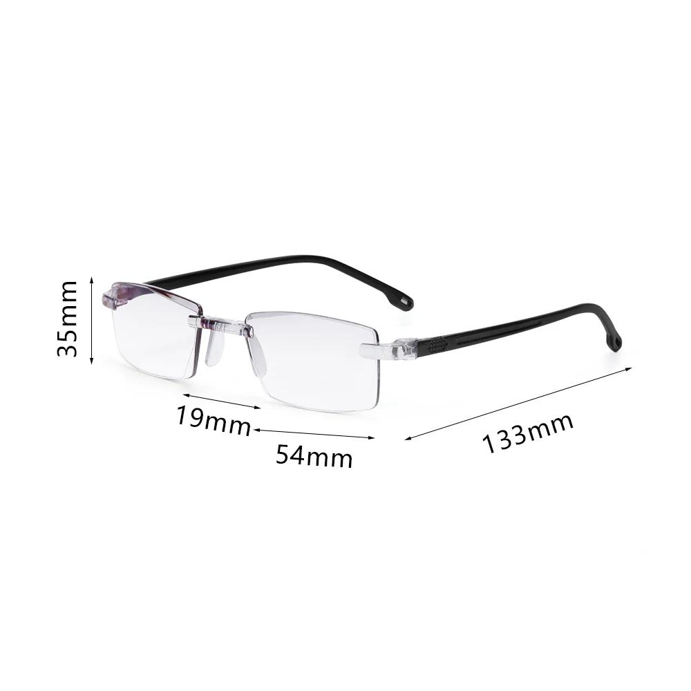 

Trendy Men s Business Reading Glasses Titanium Alloy Frame Ultra Light Resin Eye Wear Hyperopia Presbyopia Prescription Glasses +200