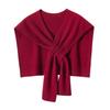 Chic Kancanini Women's Pure Cashmere Crossover Shawl – Soft, Stylish Knit Scarf for Pairing with Shirts