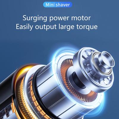 1Pc Mini Shaver For Men Travel Pocket Size Electric Shaving Washable Rechargeable Cordless Trimmer Knives Face Beard Razor