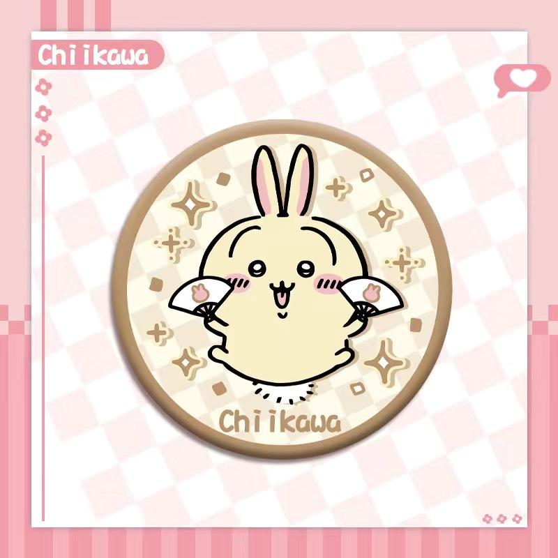 Chiikawa Jii Badge Emoticon Pack Usachi Hachiware Cute Cartoon Series Peripheral HD Tinplate Laser Bars Friend Gift