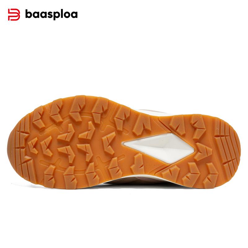 BAASPLOA Winter Women's Cotton Shoes Non-Slip Comfortable Warm Plush New Cotton Shoes Winter Outdoor Women's Warm High Top Cotton Shoes