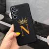 For Samsung Galaxy A52 A52S A53 A54 5G Case Luxury Crown Letters Painted Soft Slim Back Cover For Samsung A52 5G SM-A526B Fundas