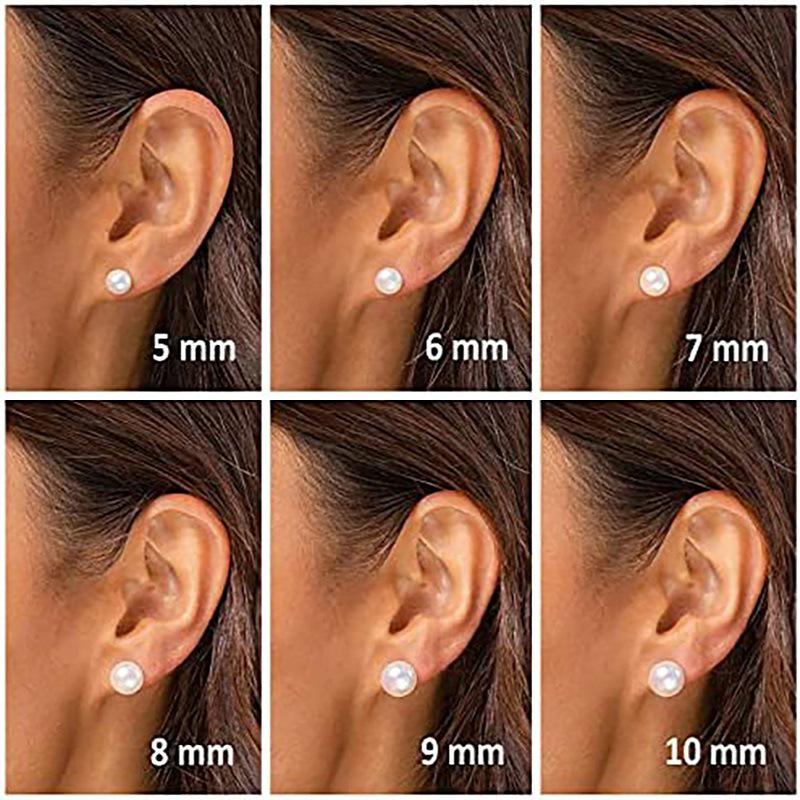 Classic Faux Pearl Earrings - Versatile Everyday Studs Gift Jewelry