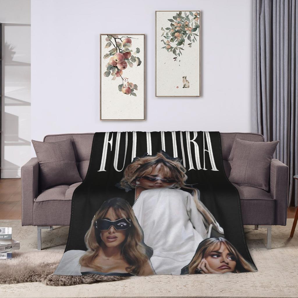 TINI STOESSEL Futtura Tour  Flannel Blanket  Warm Throw Blanket for Home Decor Camping Novelty Bedspread Sofa Bed Cover