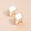Personality Metal Square Geometric Stud Earring Set for Women Ins Daily Commuting Accessories Design Sense Jewelry Gift
