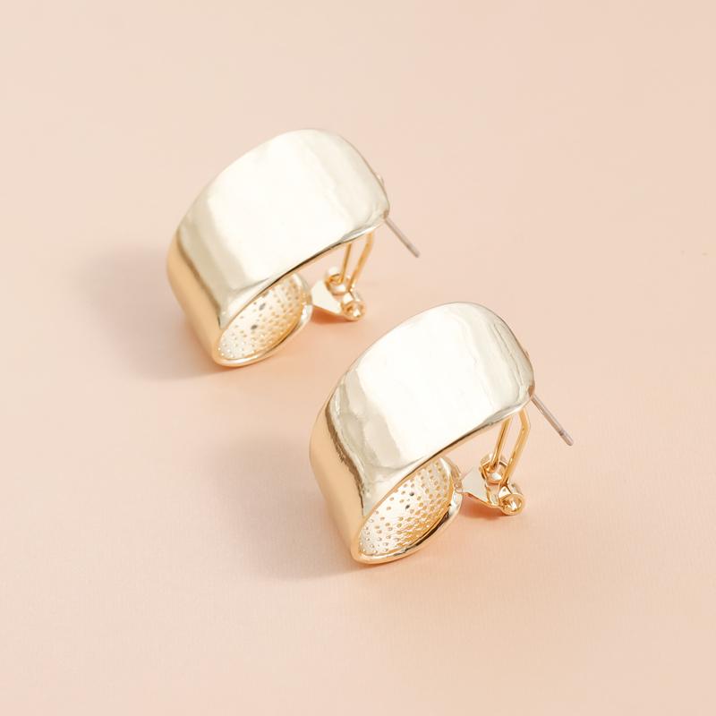 Personality Metal Square Geometric Stud Earring Set for Women Ins Daily Commuting Accessories Design Sense Jewelry Gift