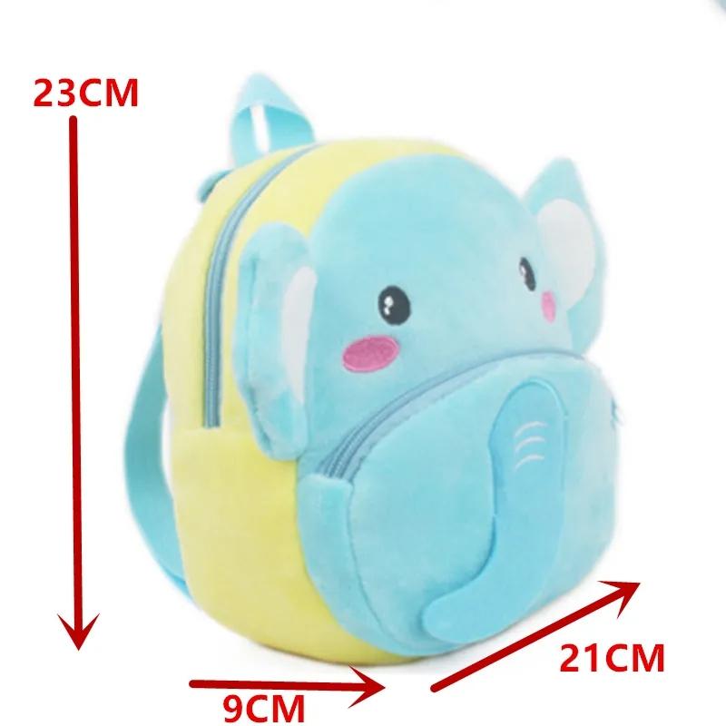 3D Fashion Children School Bags Cartoon Print Plush Kids Backpack Kindergarten Boys And Girls School Bags Mini Backpack Book Bag
