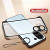For VIVO X200 FE X200FE Frameless Clear Case For VIVO S30 Pro Mini S 30 Translucent Matte PC Hard Phone Cover Ring Lanyard