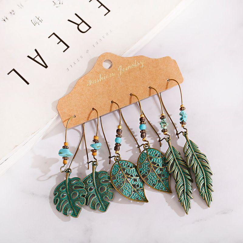 

Ретро Набор из 3 предметов Аксессуары для ханьской одежды Непальские женские серьги HQEF-1765