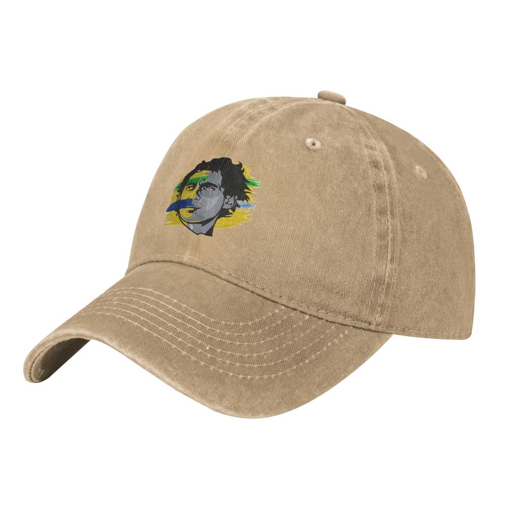 Lässige Ayrton Senna Kunst Baseballkappen Unisex Stil Used Gewaschene Kopfbedeckung Outdoor Sommer Unstrukturierte Weiche Kappen Kappe