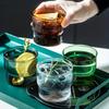 Origami-Stil Glasbecher Haushalt Hitzebeständig Borosilikat Kaffeebecher Bunt Stapelbar Trinkgeschirr für Saft Büro Hausgebrauch