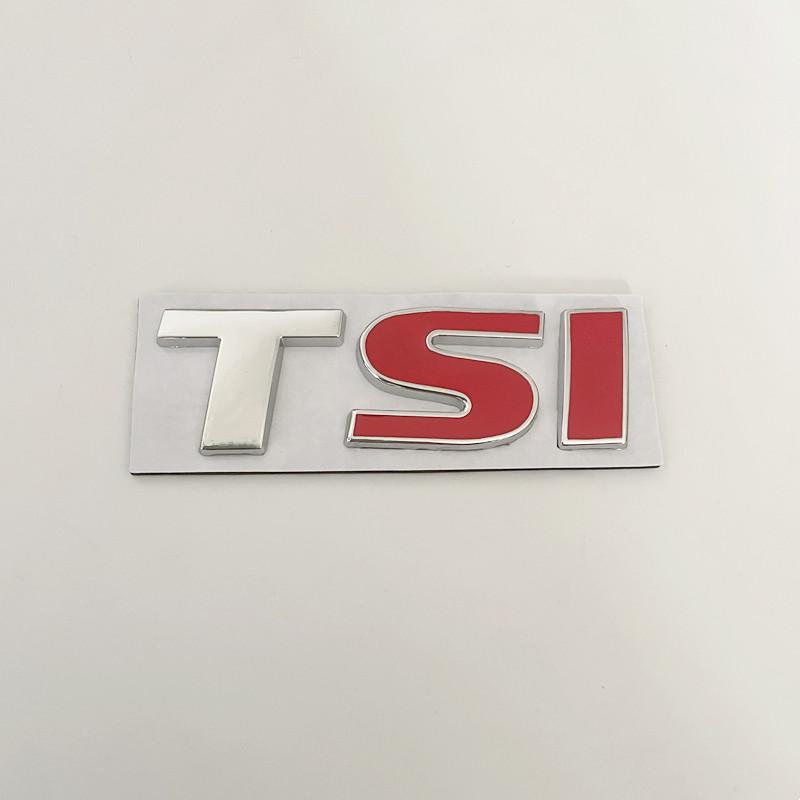 3D Metal Car Letters TSI Logo For VW TSI Badges Polo Golf 4 5 6 7 MK5 MK6 MK7 Jetta Touran Passat Emblem Stickers Accessories