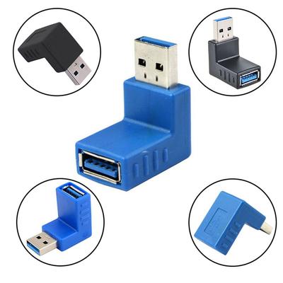 Laptop/PC-Anschluss Hochgeschwindigkeits-Adapterstecker USB 3.0 Typ A Stecker auf Buchse Rechts+Links