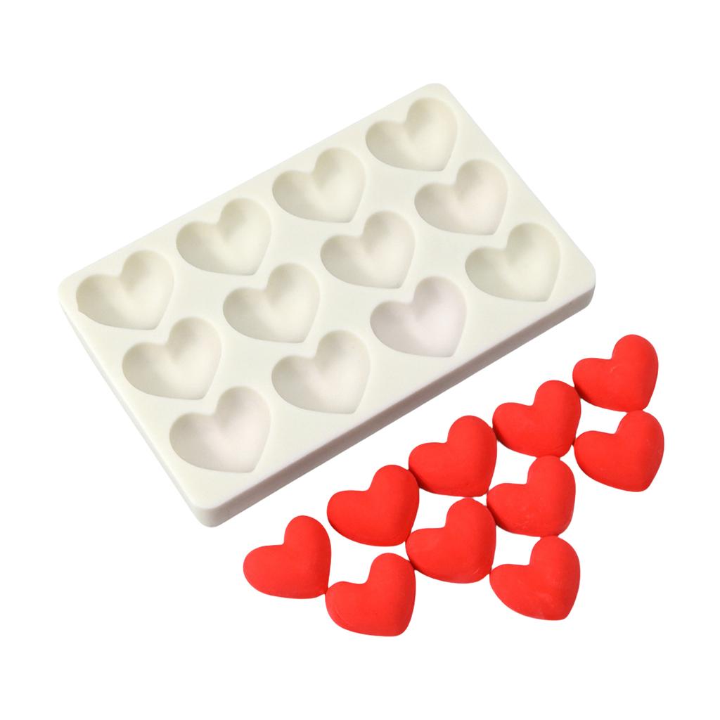 Multi Cavity Silicone Bakewares Heart Shaped Molds for Chocolate Cake Fondant Candy Baking Tool Kitchen Accessories