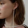 LOVE ME MONSTER Natural Pearl Unbal Earrings (L243MER010)