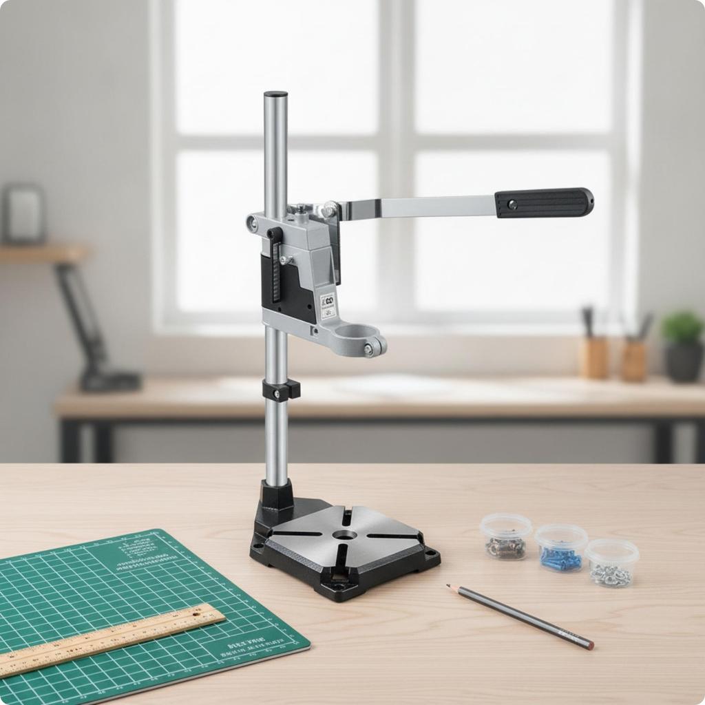 Bench Stand Metal Holder with Base Stable for DIYers