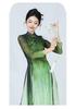 Summer Classical Dance Qipao: Chinese Style Rhythm Gauze Top for Women's Ethnic Dance Performance