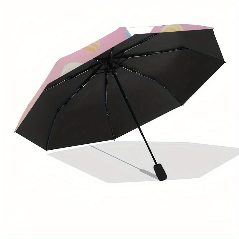 1pc Hello Kitty Pastel Background Umbrella with Plastic Handle,Suitable for All Seasons Home Travel Outdoor UmbrellaSanlio015