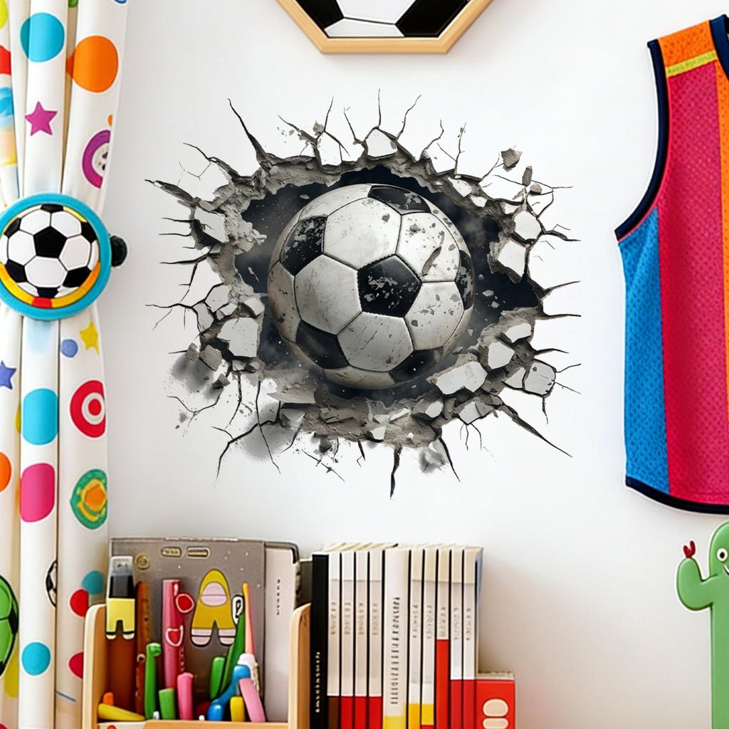 Soccer Theme Wall Decal For Bedroom Living Room Sports Home Wall Decoration