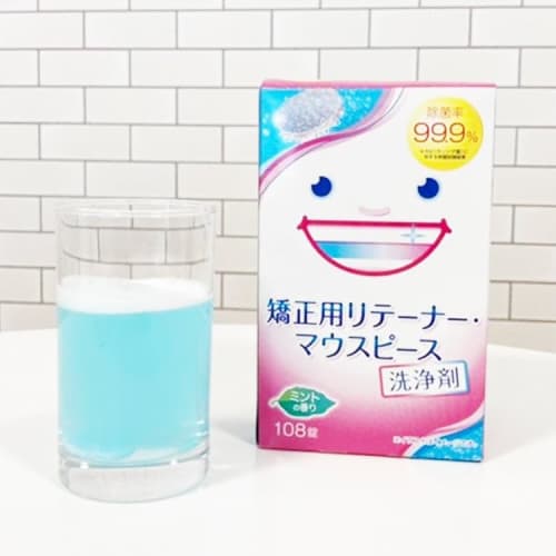 Orthodontic Retainer/Mouthpiece Cleaning Agent, 108 Tablets x 1 Box, Large Capacity, Great Value